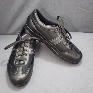 SAS FT Mesh Walking Shoes 10.5 W Black Lace Up Sneakers Casual Comfort USA CLEAN